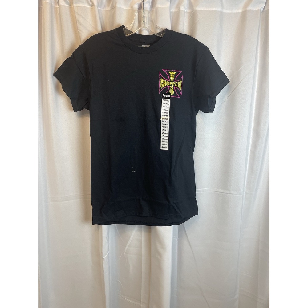 West Coast Choppers Black/Pink Men's T-Shirt Small